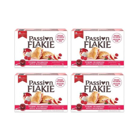 【Flash Sale + Free Shipping】4-Pack Vachon Passion Flakie Pastries Apple Raspberry 305g/10.8oz