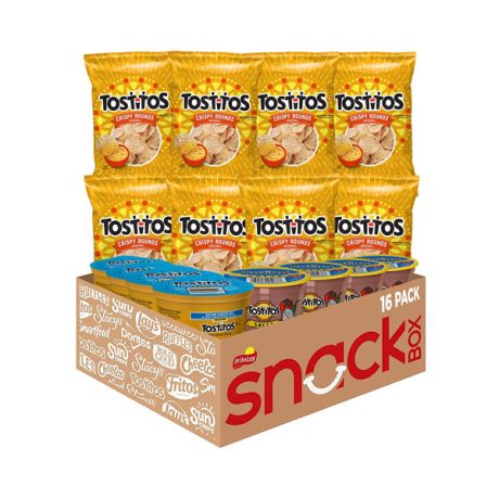 【2023 Special Deals + Free Shipping】Tostitos 16 Count Variety Bite Sized Rounds Salsa Cups Nacho Cheese Cups & Chip and Dip Pack