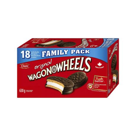 【2024 Flash Sale + Free Shipping】 Wagon Wheels Dare Original Cookies Box - 630g